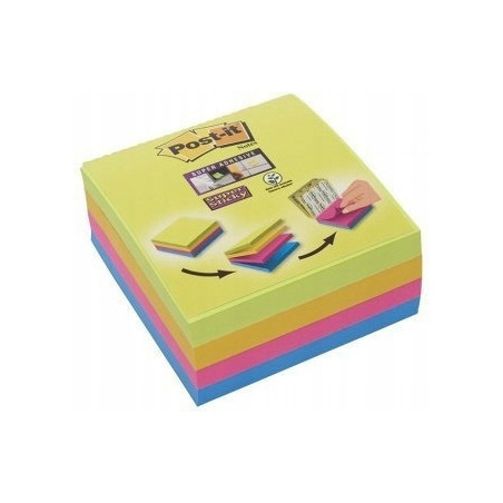 Bloczek samoprzylepny POST-IY 76x76mm 75kartek mix kolorów (4szt) Super Sticky 2014-SC-BYFG UU003083563 3M