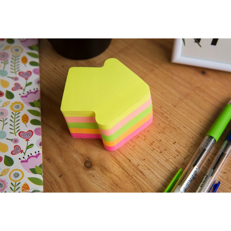 Bloczek samoprzylepny 70x70mm 400k STRZAŁKA D.RECT 110513