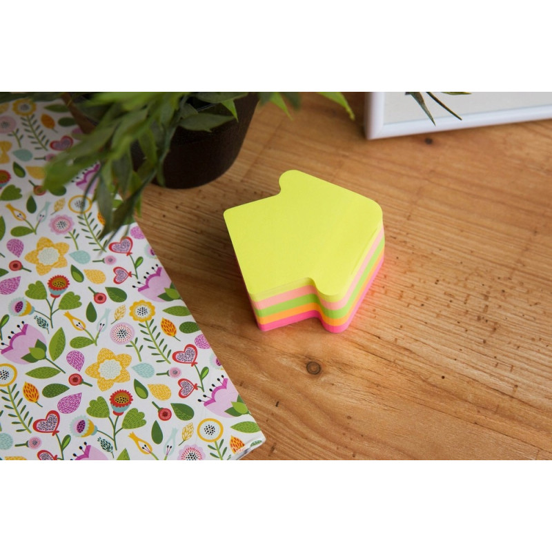 Bloczek samoprzylepny 70x70mm 400k STRZAŁKA D.RECT 110513