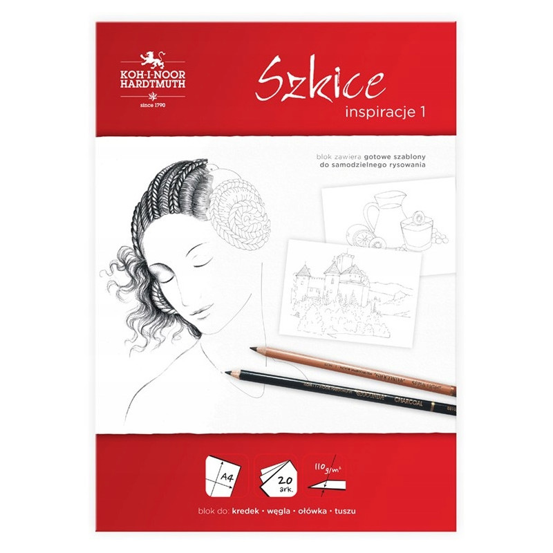 Blok A4 20k 110g szkice INSPIRACJE BLO-INSZA4-00504 KOH-I-NOOR