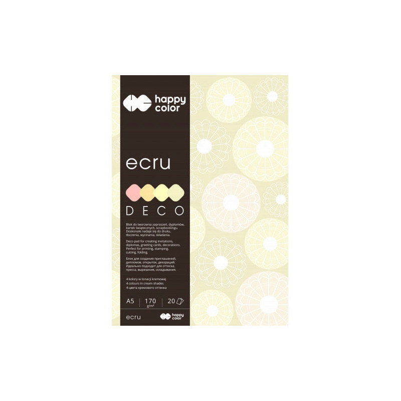 Blok A5 20k 4 kolory DECO ECRU HA 3717 1520-092 HAPPY COLOR