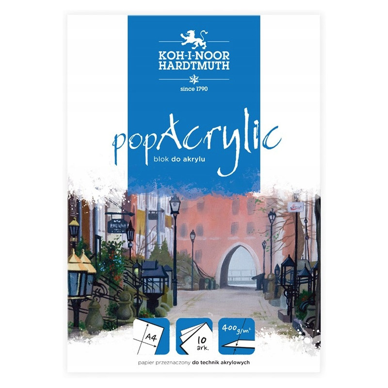 Blok A4 10k 400g POP ACRYLIC BLO-ACA4PO KOH-I-NOOR