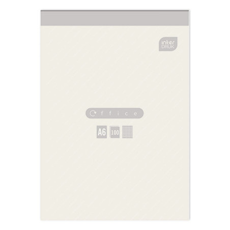 Blok biurowy A6 100k 70g kratka INTERDRUK