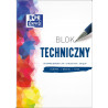 Blok techniczny szkolny A4 biały 10 kartek 250g 400093199 OXFORD