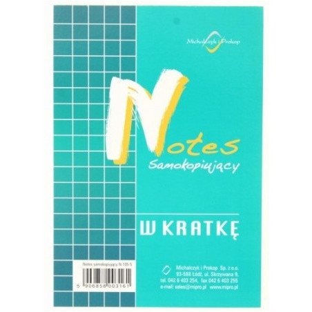 N-105-5 Notes A-6 kratka samokopiujący