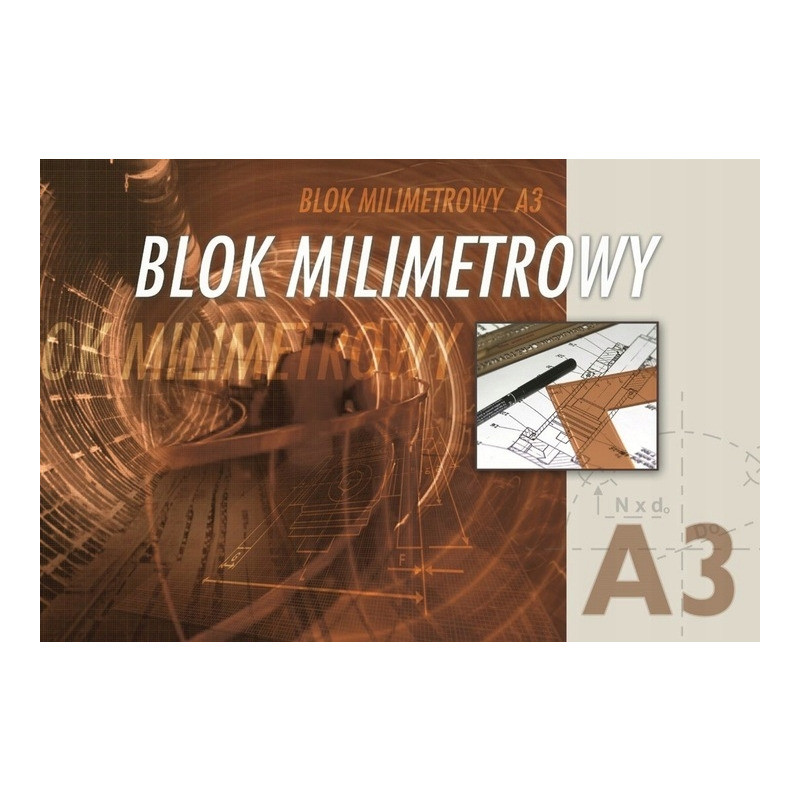 Blok milimetrowy A3 20k KRESKA