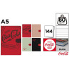 Notatnik A5 144k. linia logo COCA-COLA mix wzorów CC023 MP Poland