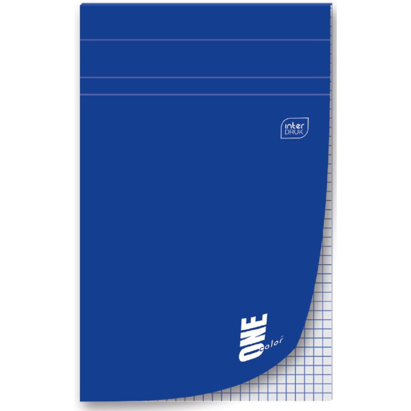 Blok biurowy A5+ 80k kratka 70g z perforacją One Color INTERDRUK