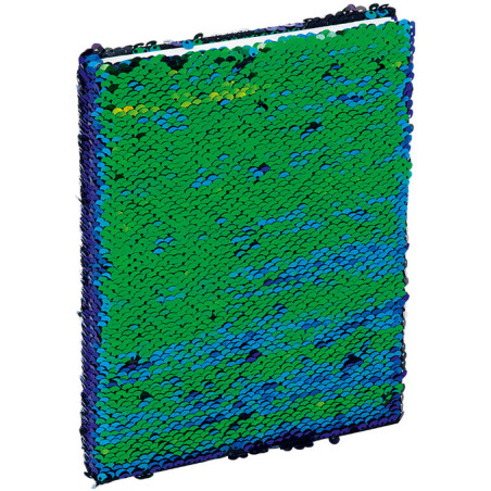 Notanik z cekinami A5 96k linia zielono-czarny 150-1428 GRAND