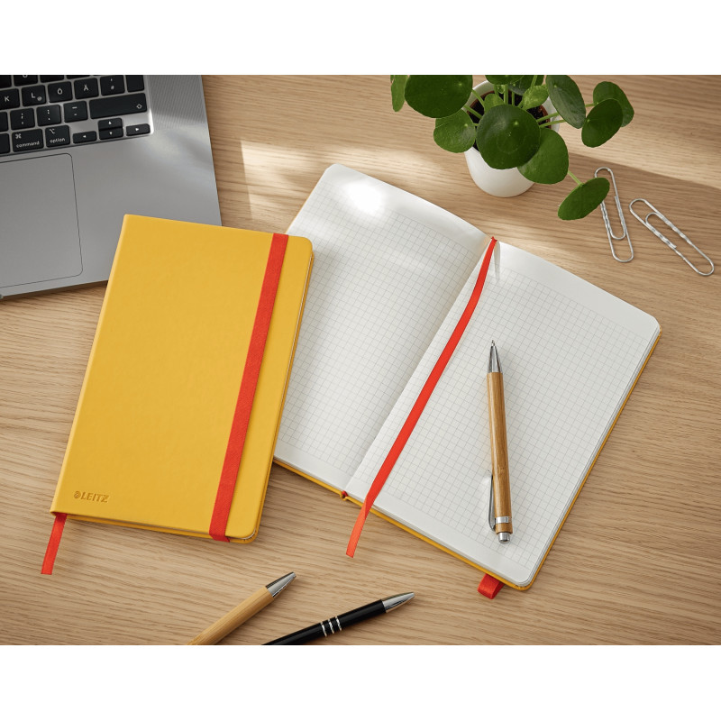 Notatnik Leitz Cosy, A5, kratka, żółty 44540019