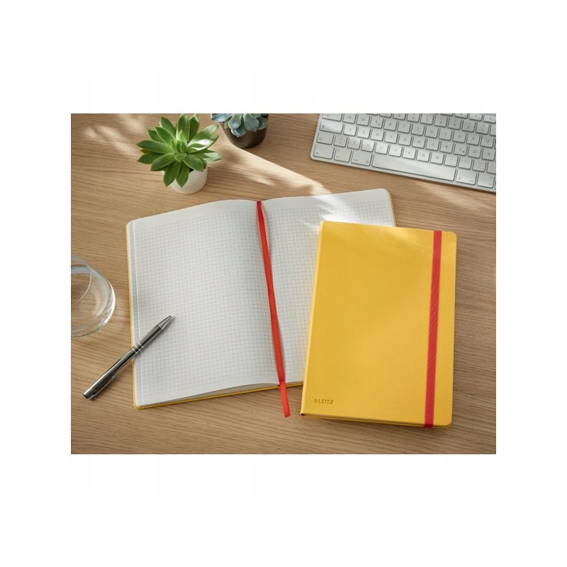 Notatnik Leitz Cosy, B5, kratka, żółty 44820019