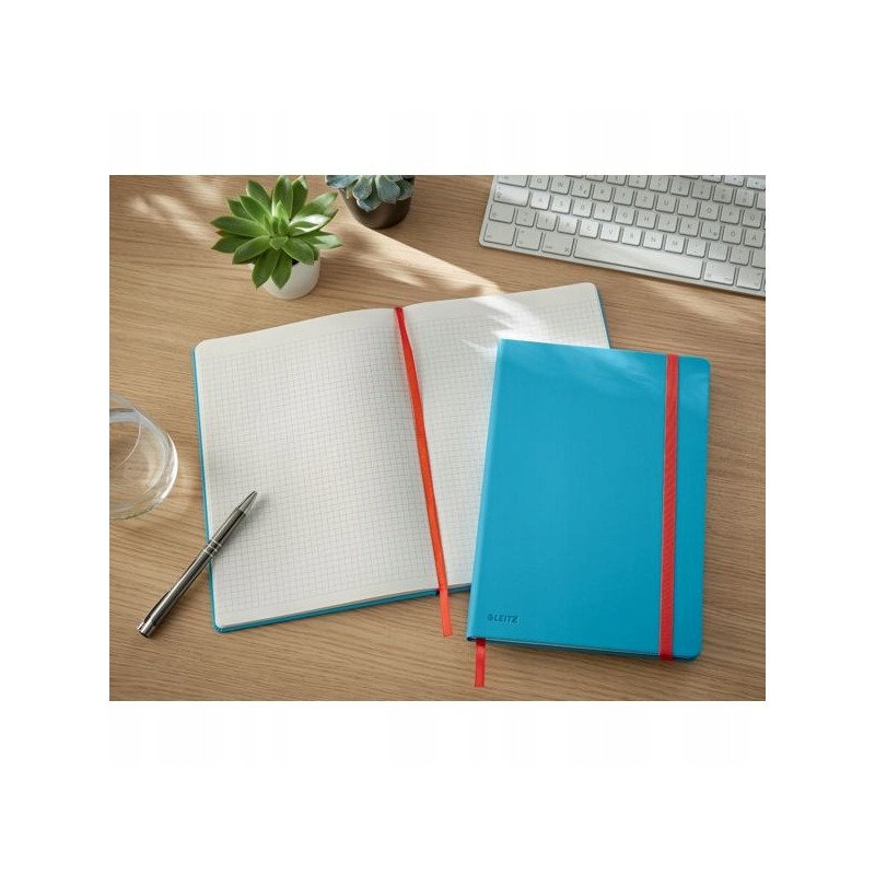 Notatnik Leitz Cosy, B5, kratka, niebieski 44820061
