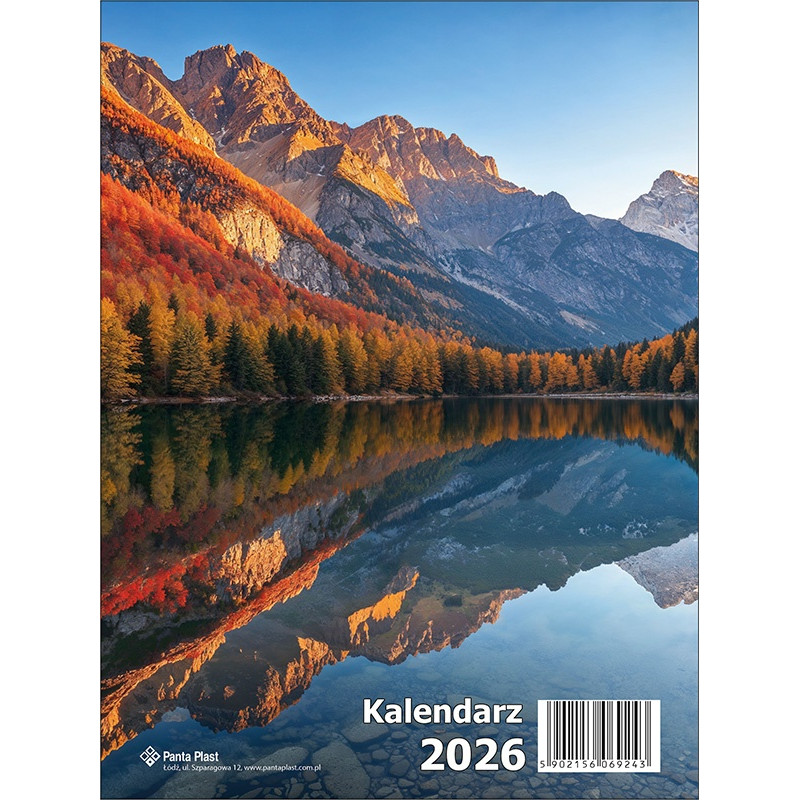 Kalendarz biurkowy pionowy 2026 0405-0900-99 Panta Plast