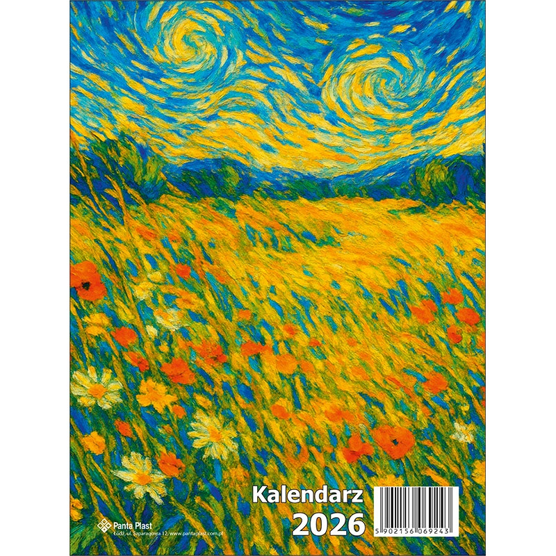 Kalendarz biurkowy pionowy 2026 0405-0900-99 Panta Plast