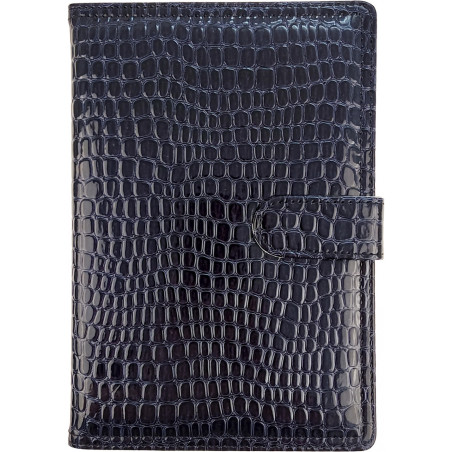 Kalendarz A5 dzienny z zapięciem 2026 krokodyl granatowy 0405-0907-02 Panta Plast