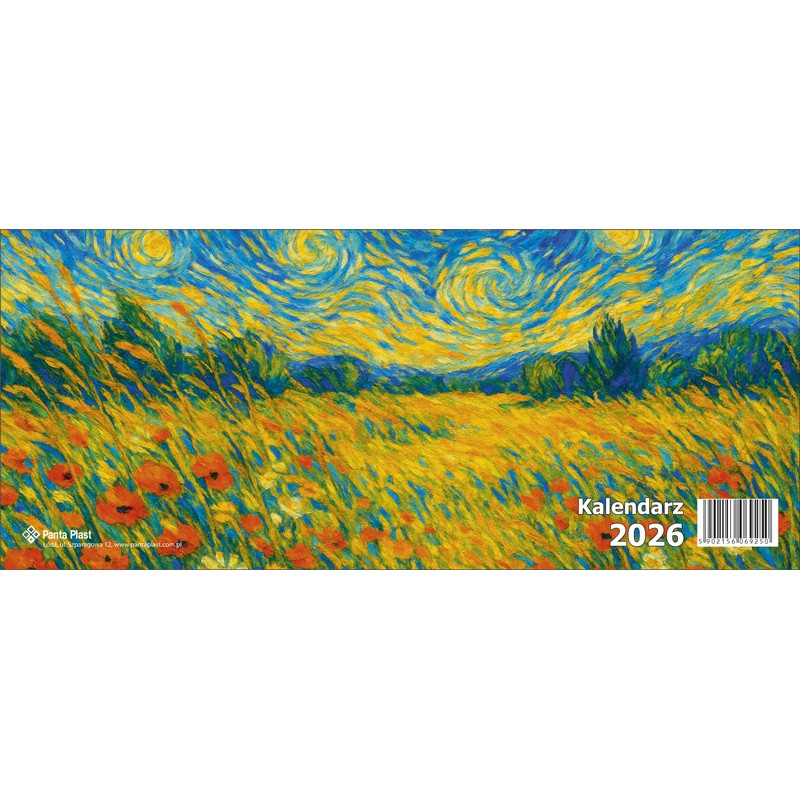 Kalendarz biurkowy poziomy 2026 0405-0902-99 Panta Plast