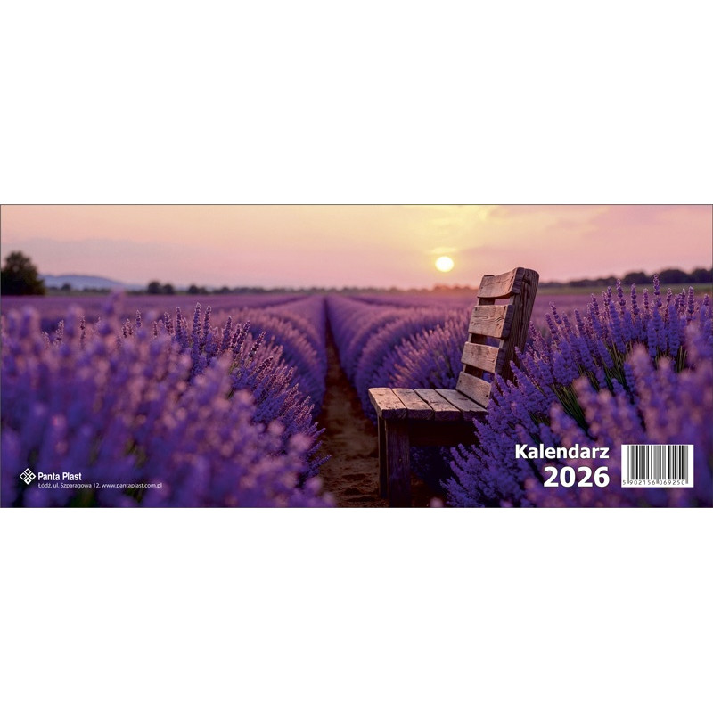Kalendarz biurkowy poziomy 2026 0405-0902-99 Panta Plast
