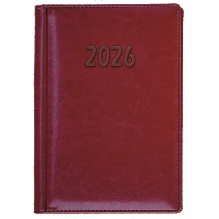 Terminarz A5 dzienny, okładka skóropodobna - tłoczone szycie LUX K7 BESKIDY