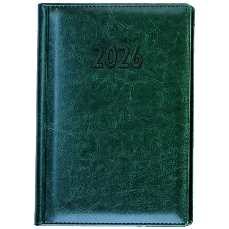 Terminarz A5 dzienny, okładka skóropodobna - tłoczone szycie LUX K7 BESKIDY