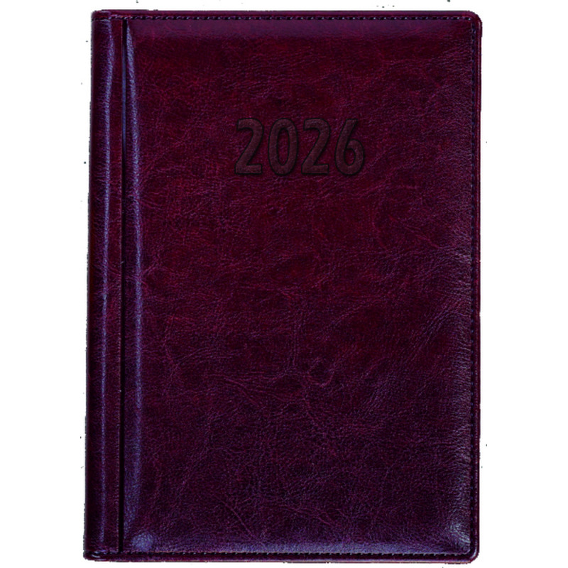 Terminarz A5 dzienny, okładka skóropodobna - tłoczone szycie LUX K7 BESKIDY