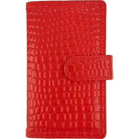 Kalendarz B6 dzienny z zapięciem 2026 krokodyl czerwony 0405-0933-05 Panta Plast
