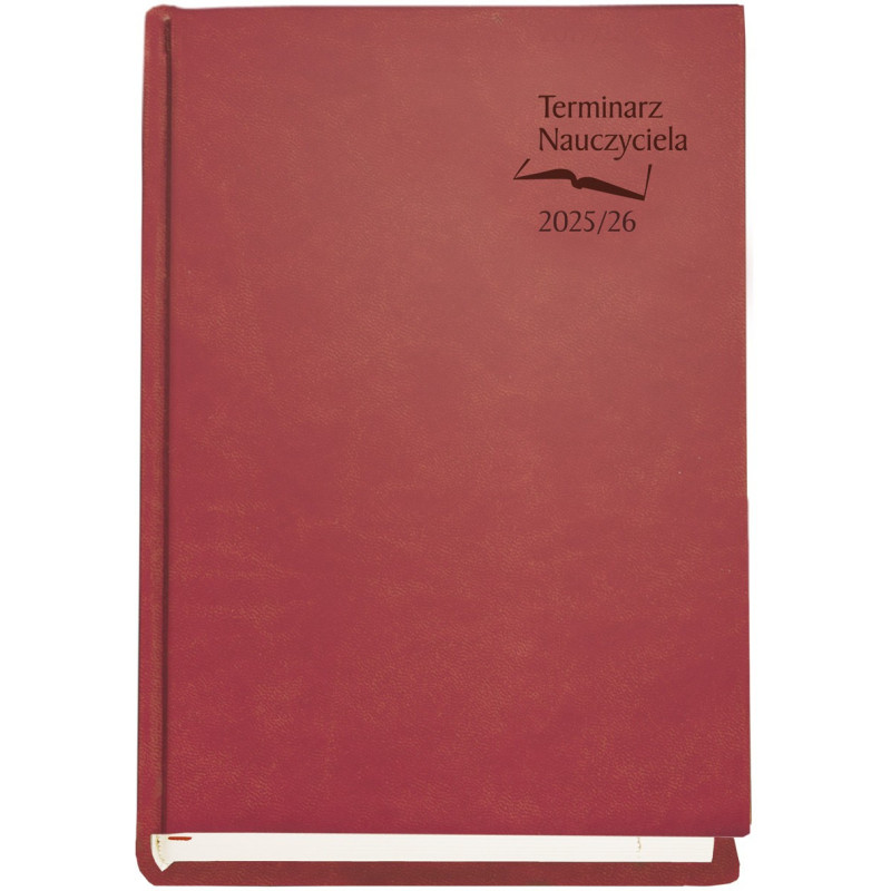 Terminarz NAUCZYCIELA 2025/2026 bordowy T-155V-B Michalczyk i Prokop