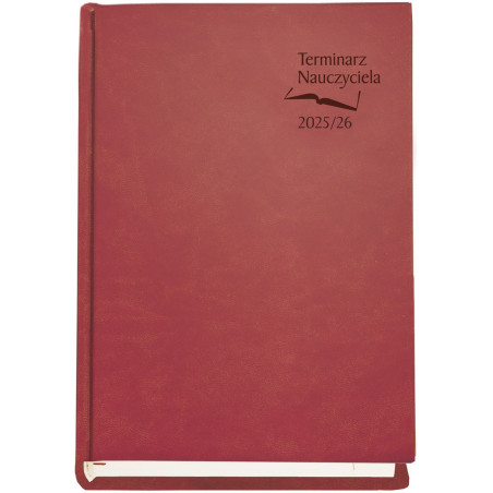Terminarz NAUCZYCIELA 2025/2026 bordowy T-155V-B Michalczyk i Prokop