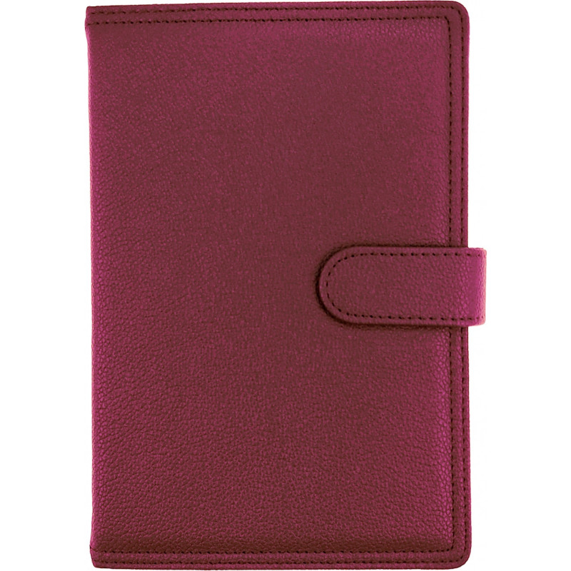 Kalendarz A5 dzienny z zapięciem 2026 ekoskóra fioletowy 0405-0908-30 Panta Plast