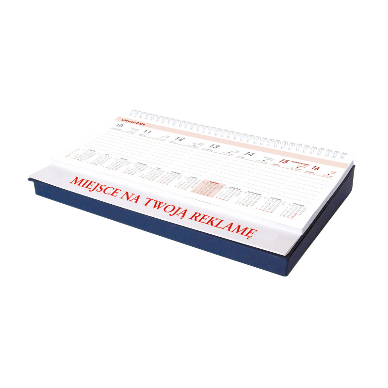 Kalendarz leżący z piórnikiem GRANATOWY KB033B Wokół Nas