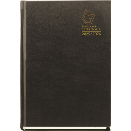 Terminarz PEDAGOGA 2025/2026 CZARNY T-150V-V Michalczyk i Prokop