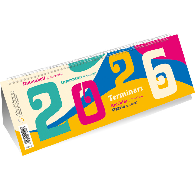 Kalendarz ze spiralką poziomy WZÓR ROCZNIK T-100-2-23 Michalczyk i Prokop