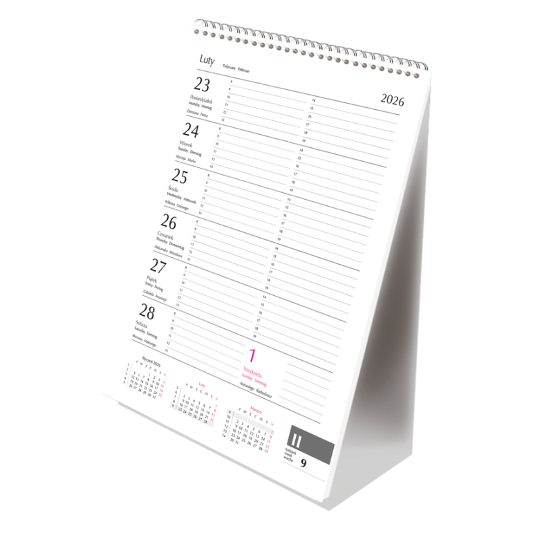 Kalendarz ze spiralką pionowy KOMPOZYCJA OWOCE T-101-3-22 Michalczyk i Prokop