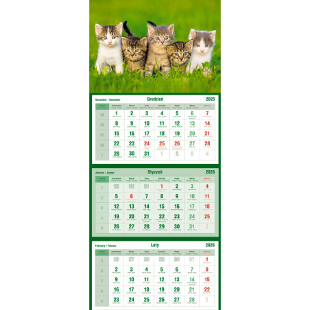 Kalendarz trójdzielny KOTY T-105T-10 Michalczyk i Prokop