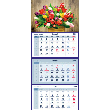 Kalendarz trójdzielny BUKIET T-105T-12 Michalczyk i Prokop