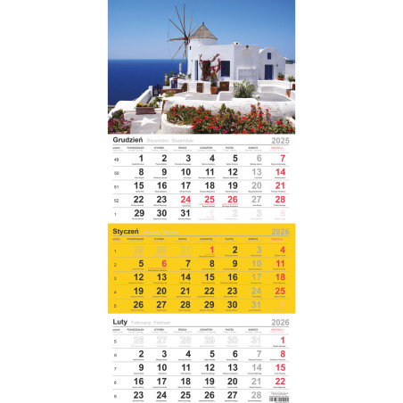 Kalendarz trójdzielny(H) GRECJA T-106T-05 Michalczyk i Prokop
