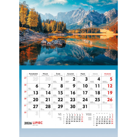 Terminarz ścienny JEZIORO GÓRSKIE T-107S-2 Michalczyk i Prokop