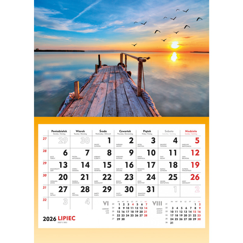 Terminarz ścienny KŁADKA T-107S-5 Michalczyk i Prokop