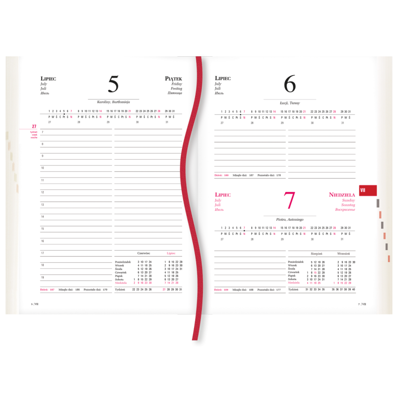 Terminarz Powszechny B6 KWIAT T-200F-01 Michalczyk i Prokop