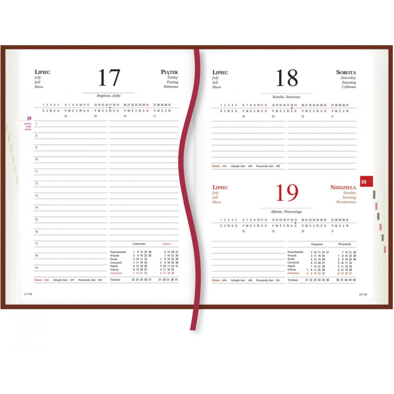 Terminarz Powszechny B6 - granatowy T-200V-G Michalczyk i Prokop