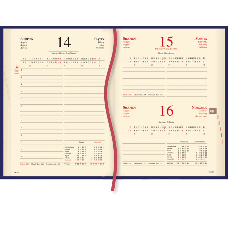 Terminarz Menadżera A5 - bordowy T-203V-B Michalczyk i Prokop