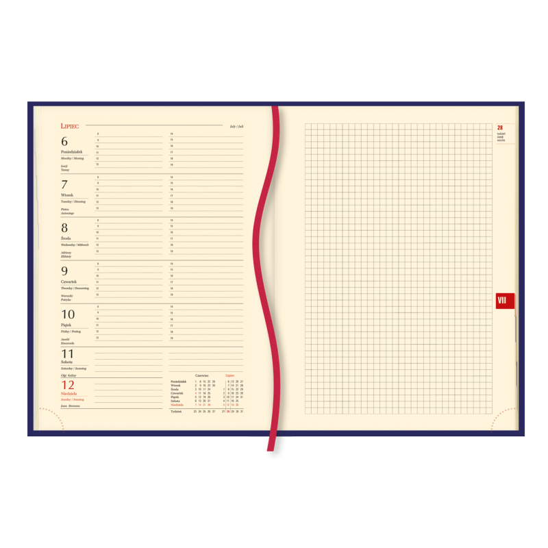 Terminarz A4 Uniwersalny - bordowy T-218V-B Michalczyk i Prokop