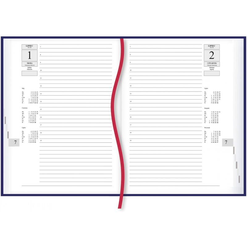 Terminarz Asystent A5 - granatowy T-237C-G Michalczyk i Prokop