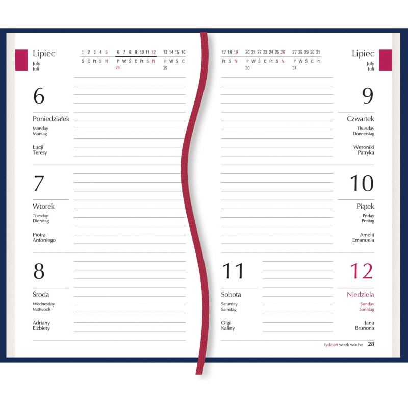 Terminarz Koliber - pistacjowy T-320F-08 Michalczyk i Prokop