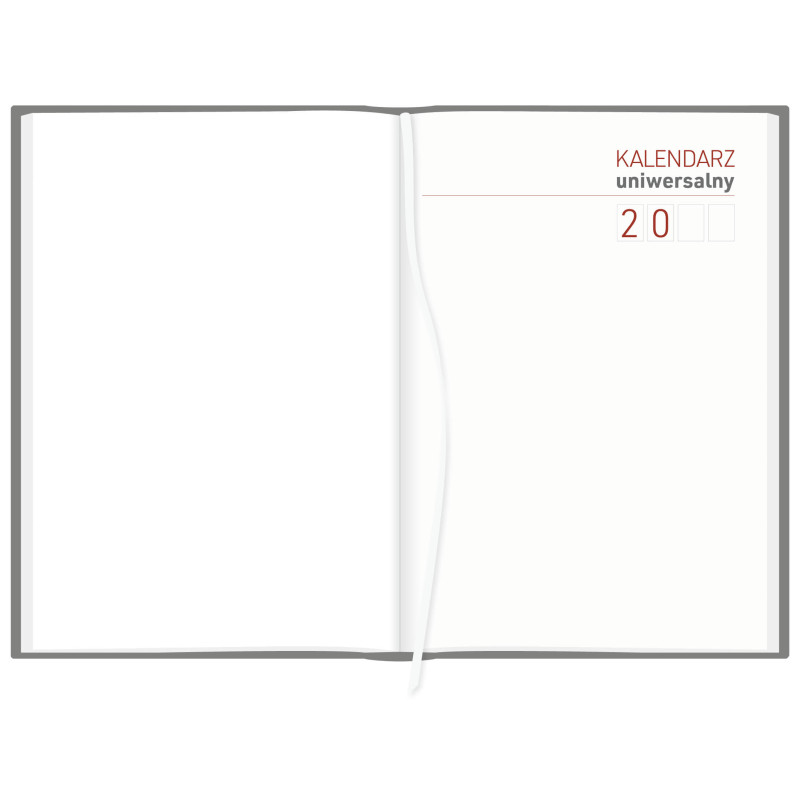 Kalendarz A4 Vivella UNIWERSALNY dzienny p.biały 238 A4DB czarny Wokół Nas