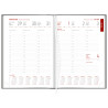 Kalendarz A5 Aluminium STANDARD tygodniowy p.biały 237 A5TB granatowy Wokół Nas