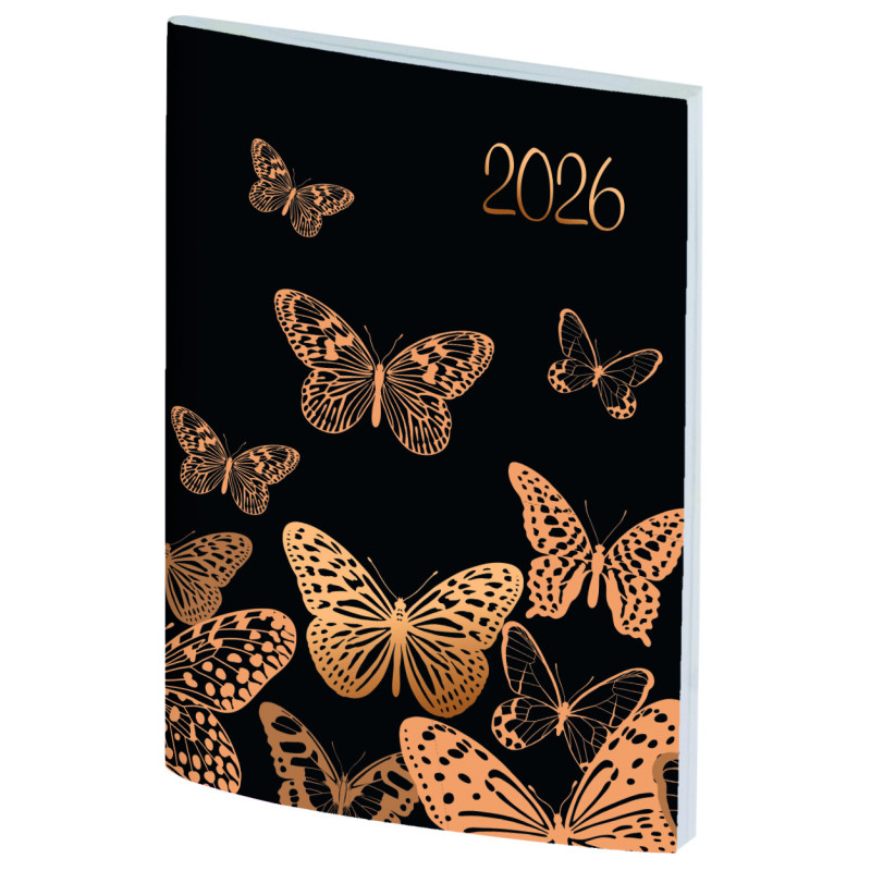 Kalendarz kieszonkowy A7 oprawa PCV bezbarwny 2026 A7040B-MIX Wokół Nas