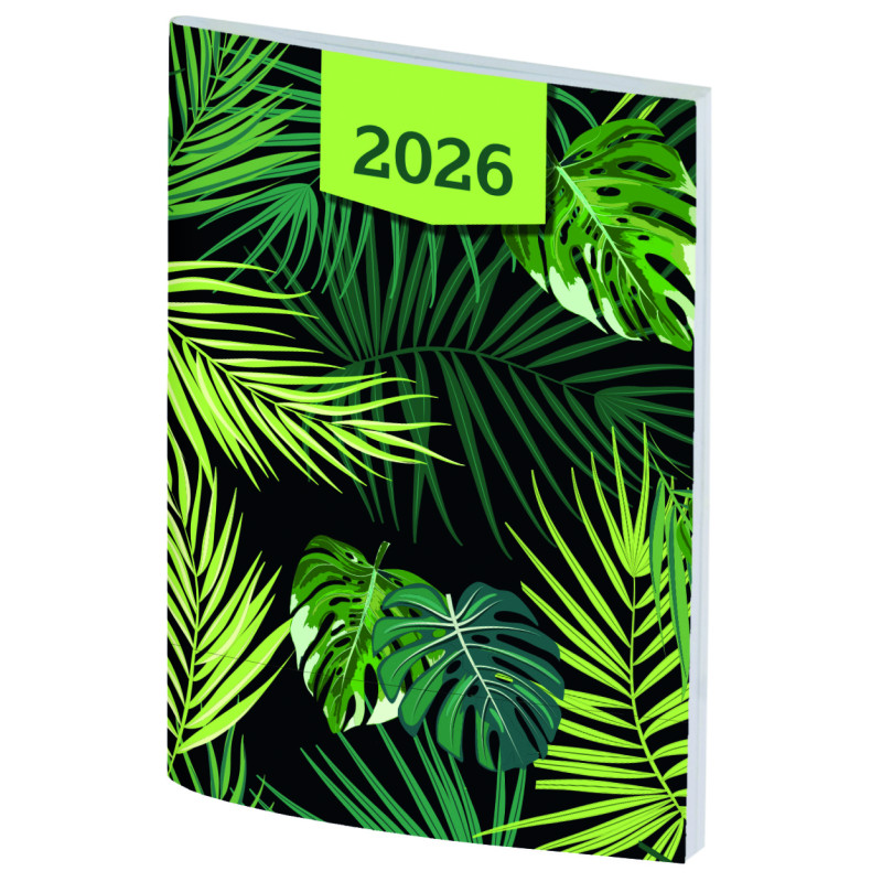 Kalendarz kieszonkowy A7 oprawa PCV bezbarwny 2026 A7040B-MIX Wokół Nas