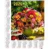 Kalendarz jednoplanszowy P12 BUKIET BESKIDY