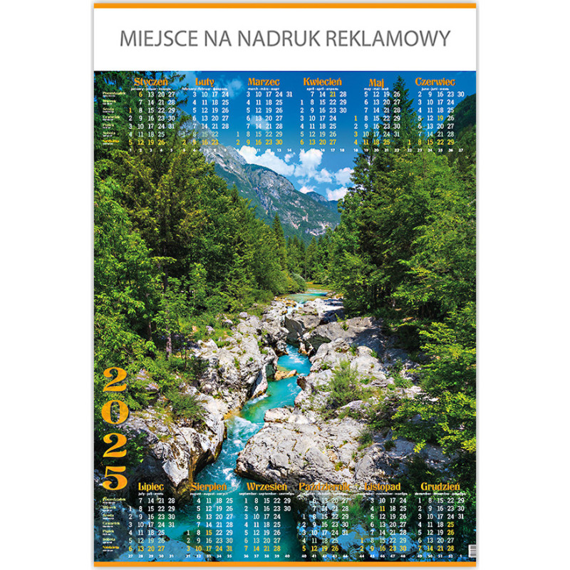 Kalendarz Plakatowy B1, P01 MORSKIE OKO 67x98cm TELEGRAPH