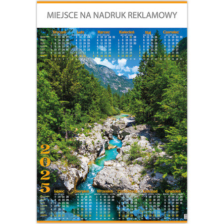 Kalendarz Plakatowy B1, P01 MORSKIE OKO 67x98cm TELEGRAPH